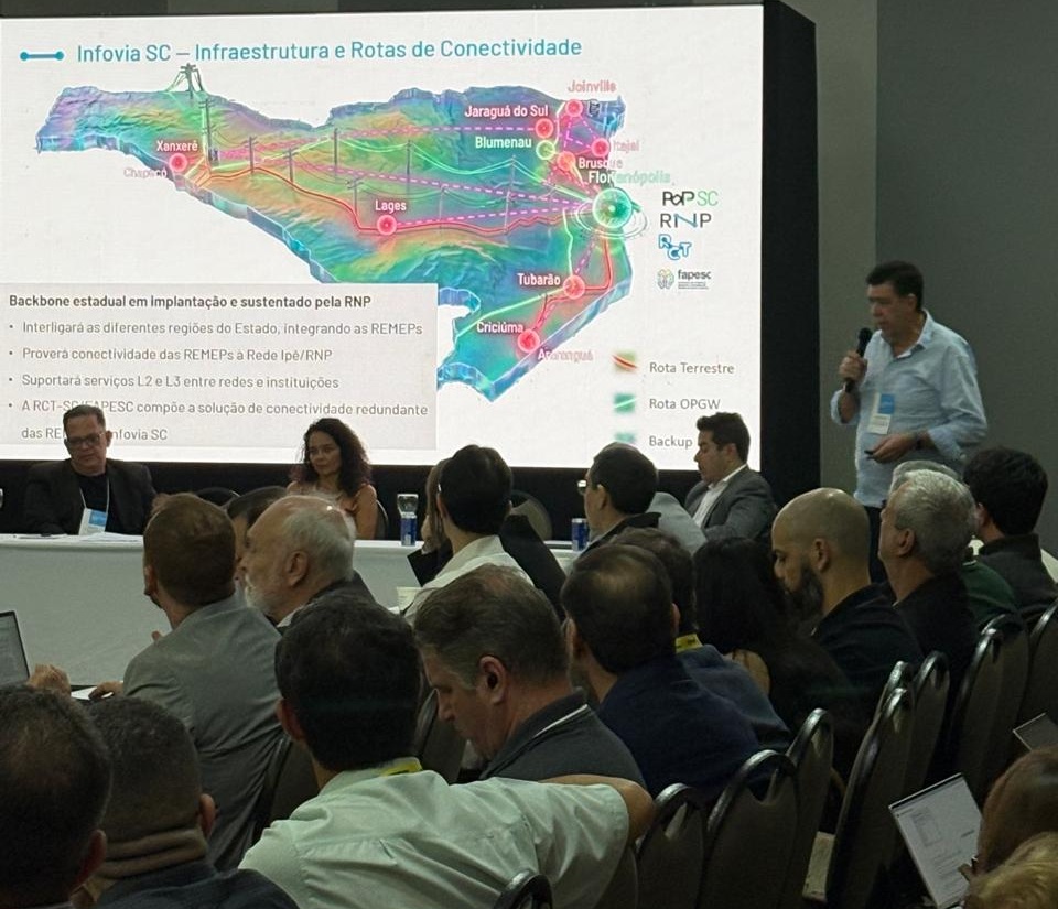 Sistema REMEP.SC e Infovia SC são apresentados no Encontro Nacional Redecomep 2026